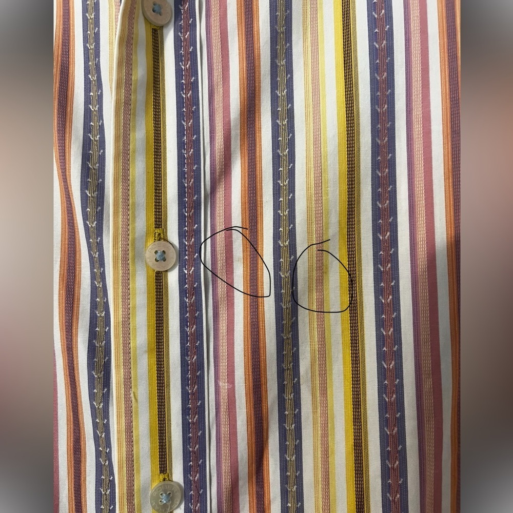 Robert Graham Button Down 70s Style Dress Shirt - Picture 11 of 11